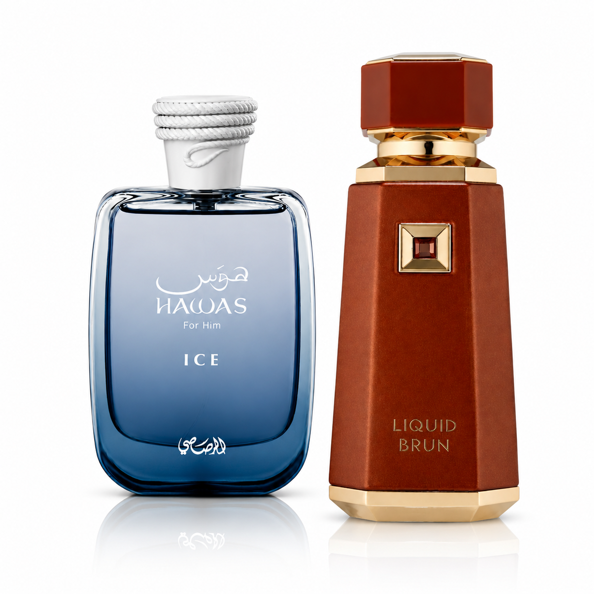 Rasasi Hawas Ice & French Avenue Liquid Brun Bundle ( THE WINTER GLITCH)